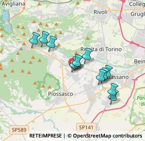 Mappa Via Volvera, 10090 Bruino TO, Italia (2.9475)