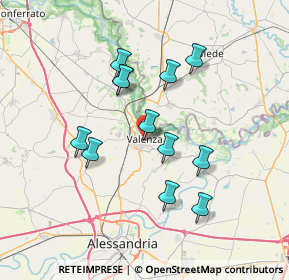 Mappa Via Vittorio Alfieri, 15048 Valenza AL, Italia (6.37333)
