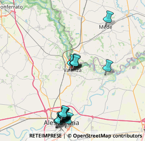 Mappa Via Vittorio Alfieri, 15048 Valenza AL, Italia (8.7435)