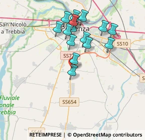 Mappa Via Decorati al Valor Civile, 29122 San Bonico PC, Italia (3.5225)