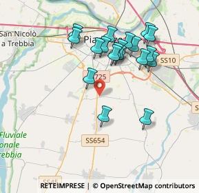 Mappa Via Decorati al Valor Civile, 29122 San Bonico PC, Italia (3.58632)