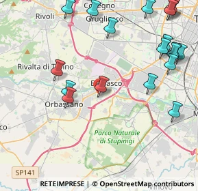 Mappa Strada Comunale di None, 10092 Beinasco TO, Italia (5.45263)