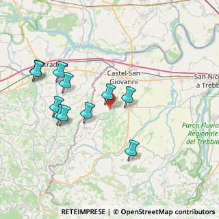 Mappa Via San Pellegrino, 29010 Ziano piacentino PC, Italia (7.75909)