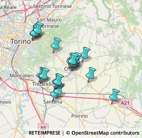 Mappa Vicolo Madonnetta, 10023 Chieri TO, Italia (5.9045)
