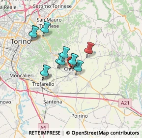 Mappa Vicolo Madonnetta, 10023 Chieri TO, Italia (4.8525)