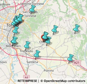 Mappa Vicolo Madonnetta, 10023 Chieri TO, Italia (8.496)