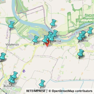 Mappa Strada Argine dei Confini, 43010 Polesine Zibello PR, Italia (2.8)