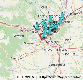 Mappa Via Giosuè Carducci, 10092 Beinasco TO, Italia (9.30571)