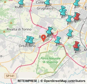 Mappa Via Giosuè Carducci, 10092 Beinasco TO, Italia (4.91563)