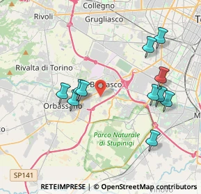 Mappa Via Giosuè Carducci, 10092 Beinasco TO, Italia (3.94182)