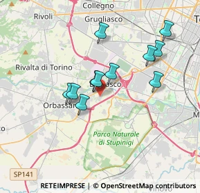 Mappa Via Giosuè Carducci, 10092 Beinasco TO, Italia (3.06455)