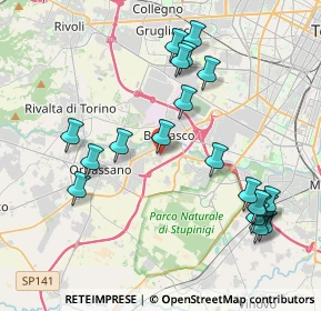 Mappa Via Giosuè Carducci, 10092 Beinasco TO, Italia (4.4065)