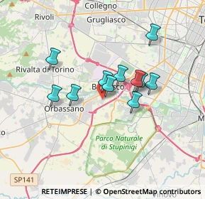 Mappa Via Giosuè Carducci, 10092 Beinasco TO, Italia (2.69545)