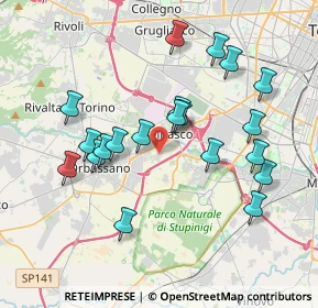 Mappa Via Giosuè Carducci, 10092 Beinasco TO, Italia (3.7215)