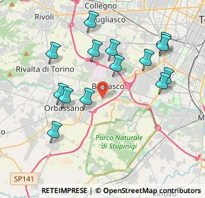 Mappa Via Giosuè Carducci, 10092 Beinasco TO, Italia (3.91214)