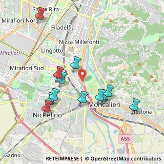 Mappa Moncalieri - Corso Trieste Sangone, 10024 Moncalieri TO, Italia (1.94083)