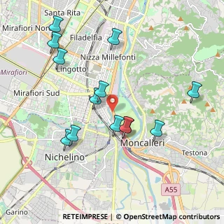 Mappa Moncalieri - Corso Trieste Sangone, 10024 Moncalieri TO, Italia (2.01077)