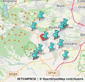 Mappa Via Papa Giovanni Paolo II, 10090 Bruino TO, Italia (3.205)