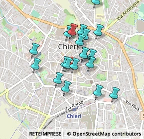 Mappa Via Giovanni Demaria, 10023 Chieri TO, Italia (0.371)