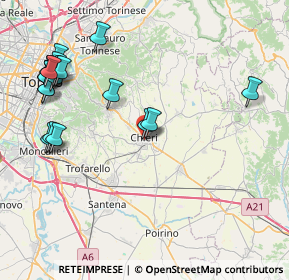 Mappa Via Giovanni Demaria, 10023 Chieri TO, Italia (10.0725)