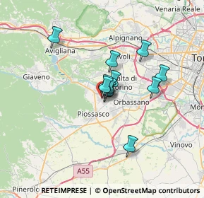 Mappa Viale Marconi, 10090 Bruino TO, Italia (4.3875)