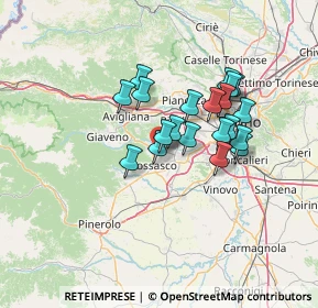 Mappa Viale Marconi, 10090 Bruino TO, Italia (10.656)