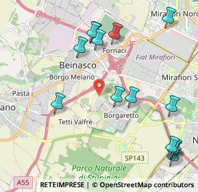 Mappa Str. Borgaretto, 10092 Beinasco TO, Italia (2.53643)
