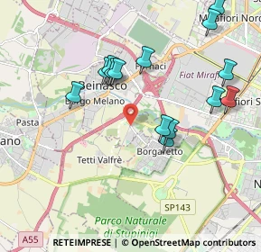 Mappa Str. Borgaretto, 10092 Beinasco TO, Italia (2.01357)