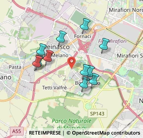 Mappa Str. Borgaretto, 10092 Beinasco TO, Italia (1.57636)