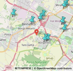 Mappa Str. Borgaretto, 10092 Beinasco TO, Italia (2.49182)