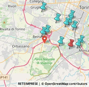 Mappa Str. Borgaretto, 10092 Beinasco TO, Italia (4.38417)