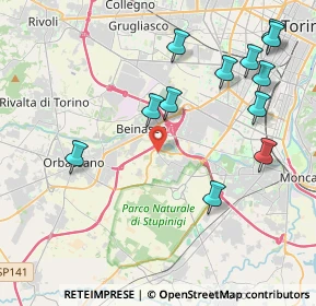 Mappa Str. Borgaretto, 10092 Beinasco TO, Italia (4.65917)