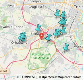 Mappa Str. Borgaretto, 10092 Beinasco TO, Italia (3.67692)