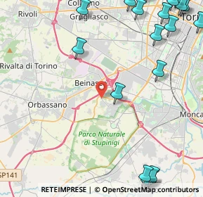 Mappa Str. Borgaretto, 10092 Beinasco TO, Italia (6.997)