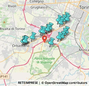 Mappa Str. Borgaretto, 10092 Beinasco TO, Italia (3.0605)
