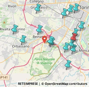 Mappa Str. Borgaretto, 10092 Beinasco TO, Italia (4.66938)