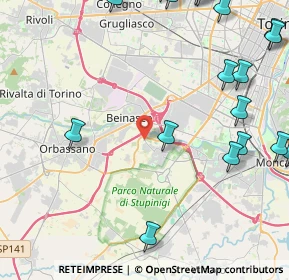 Mappa Str. Borgaretto, 10092 Beinasco TO, Italia (6.4345)