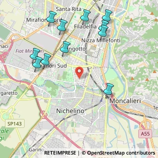 Mappa Via Fratelli Garrone, 10127 Torino TO, Italia (2.51364)