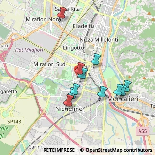 Mappa Via Fratelli Garrone, 10127 Torino TO, Italia (1.72636)