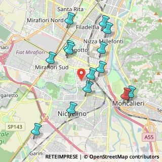 Mappa Via Fratelli Garrone, 10127 Torino TO, Italia (2.02857)