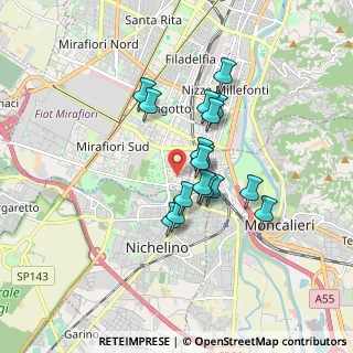 Mappa Via Fratelli Garrone, 10127 Torino TO, Italia (1.31059)