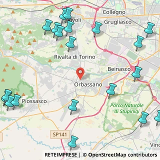 Mappa Via Giosuè Carducci, 10043 Orbassano TO, Italia (6.517)