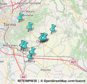 Mappa Via Maria Montessori, 10023 Chieri TO, Italia (5.505)