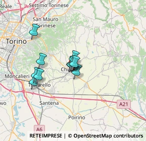 Mappa Via Maria Montessori, 10023 Chieri TO, Italia (4.62909)