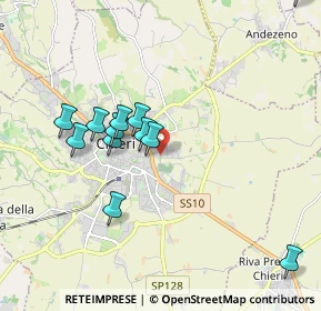 Mappa Via Maria Montessori, 10023 Chieri TO, Italia (1.915)