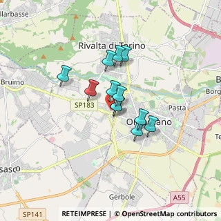 Mappa Via Giaveno 18 Presso galleria commerciale Carrefour di, 10141 Rivalta di Torino TO, Italia (1.15083)