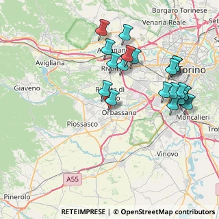 Mappa Via Giaveno 18 Presso galleria commerciale Carrefour di, 10141 Rivalta di Torino TO, Italia (8.5615)