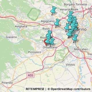 Mappa Via Giaveno 18 Presso galleria commerciale Carrefour di, 10141 Rivalta di Torino TO, Italia (9.0025)