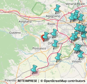 Mappa Viale A. Cruto, 10090 Bruino TO, Italia (10.83)