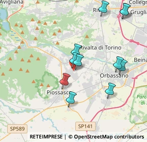 Mappa Viale A. Cruto, 10090 Bruino TO, Italia (3.95545)